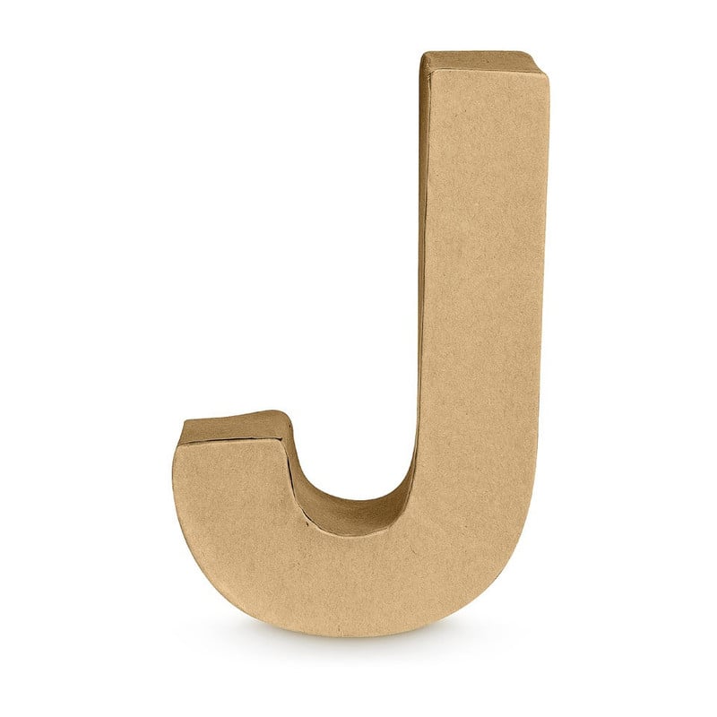 Kartonnen letter J