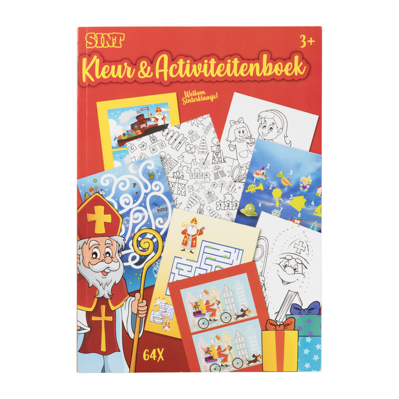 Kleur en activiteitenboek Sint 