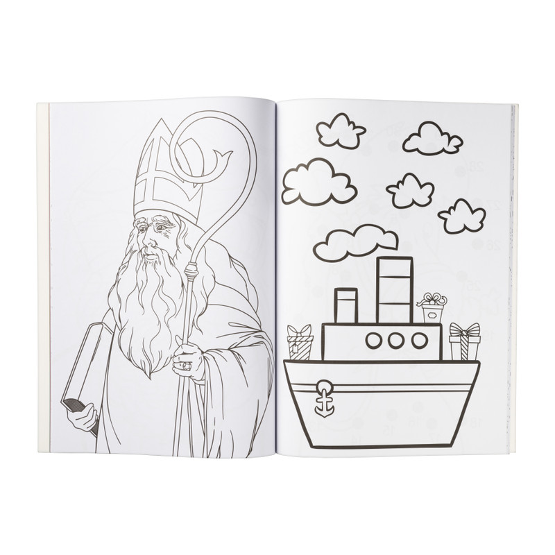 Kleur en activiteitenboek Sint 
