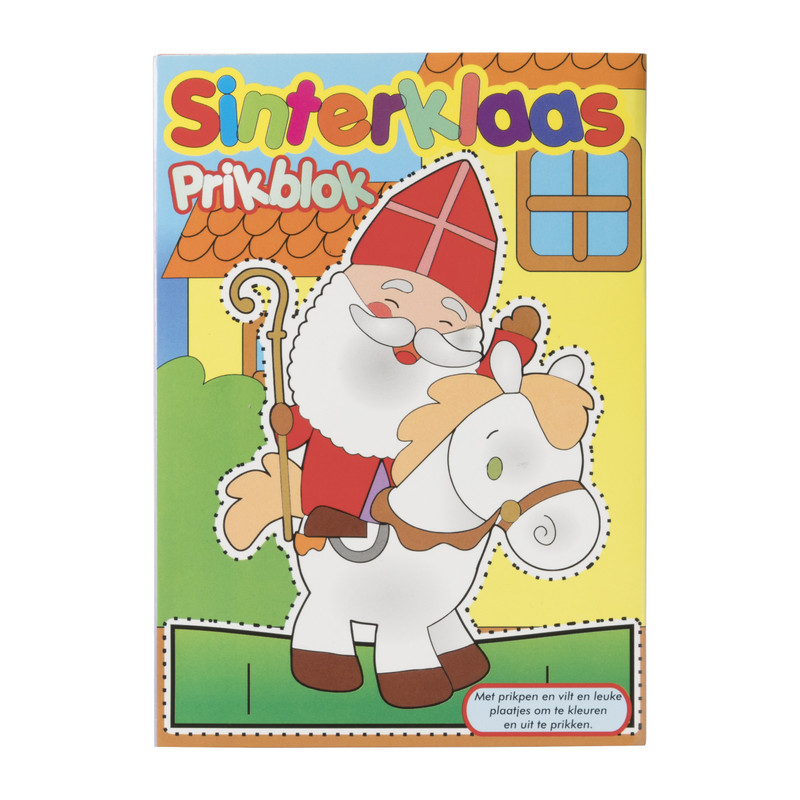 Kleur/prikblok sint - A4