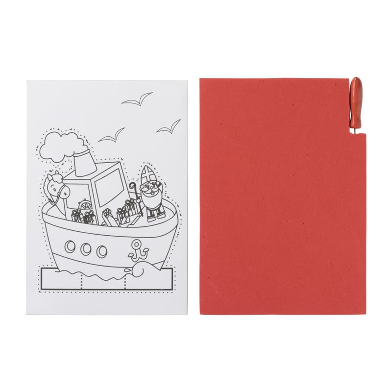 Kleur/prikblok sint - A4