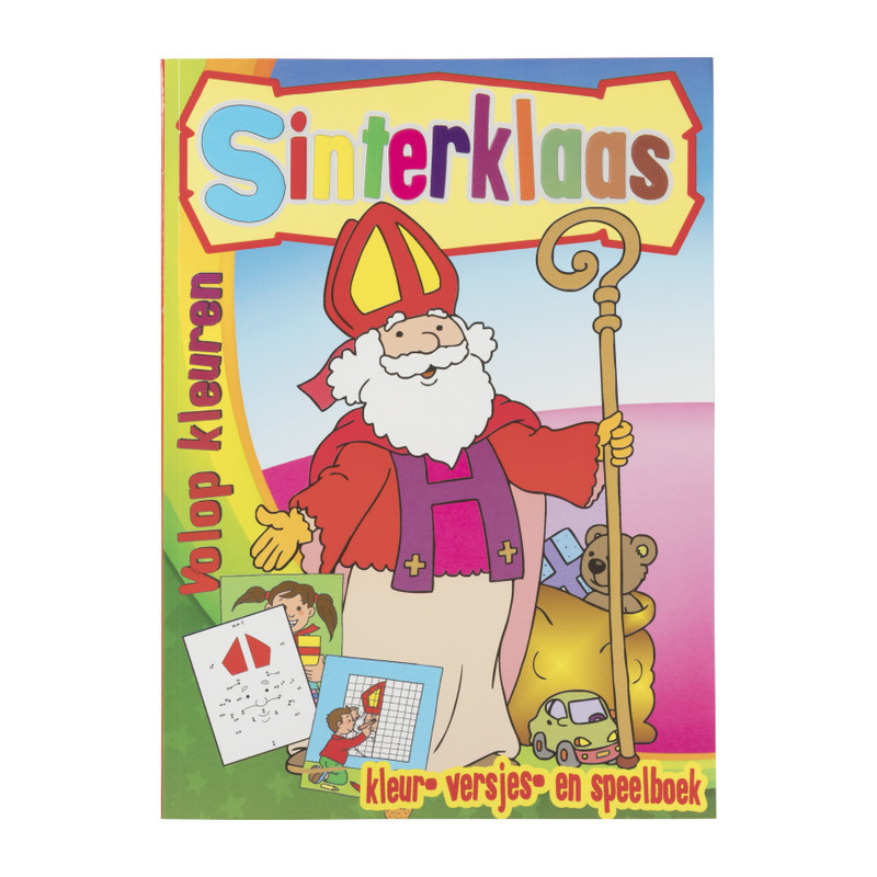 Kleur/speelboek sint - A4