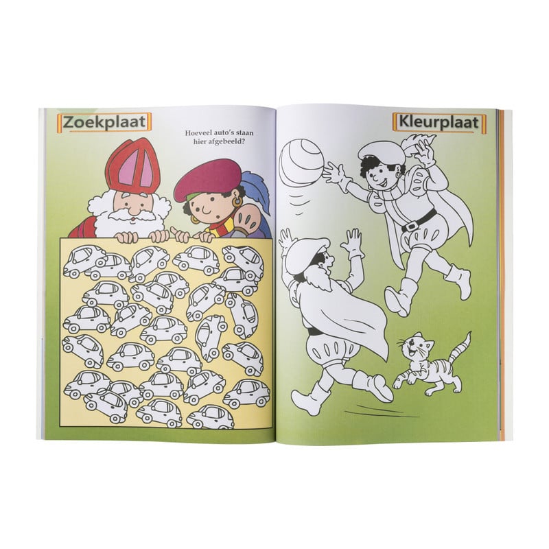 Kleur/speelboek sint - A4