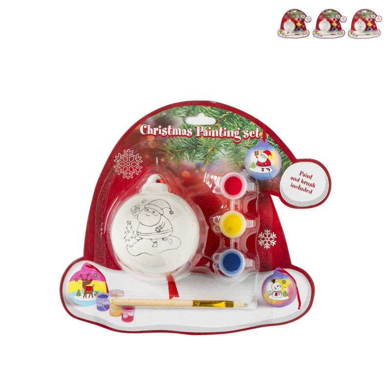 Verfset kerstballen - diverse varianten 