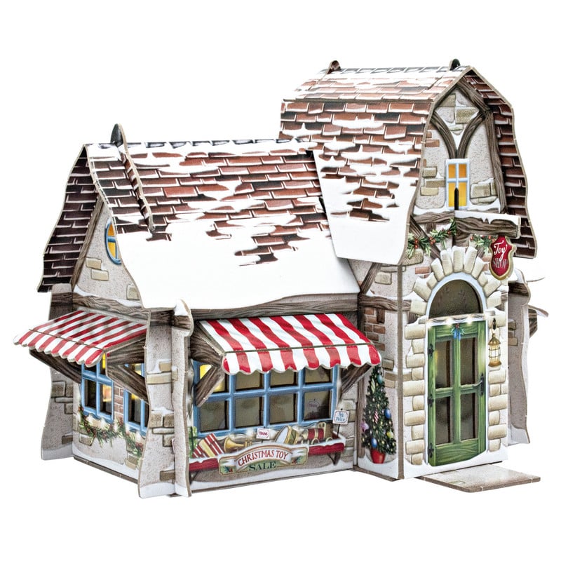 DIY kersthuisje toy shop - karton