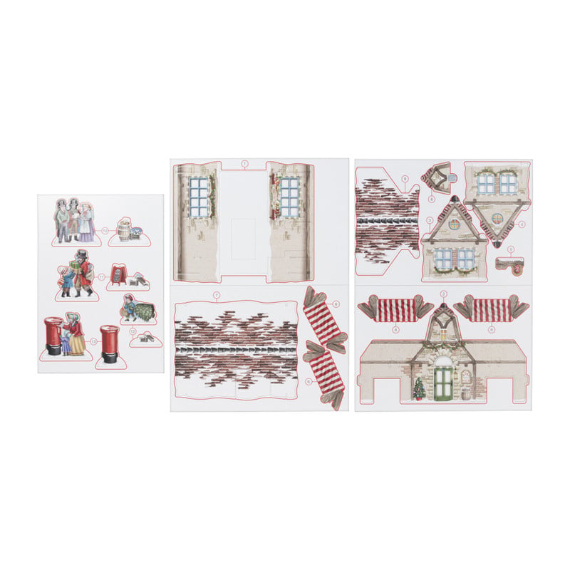 DIY kersthuisje toy shop - karton