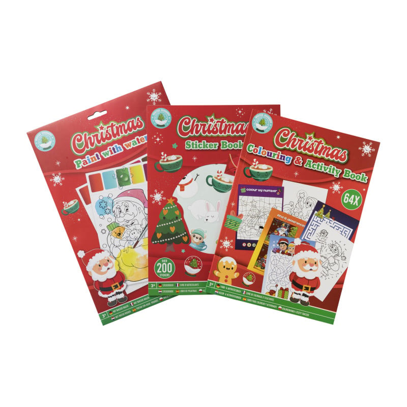 Kerst stickerboek