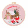 Borduursetje kerstman - ø18 cm