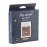 Touwfigureren rendier - hout/touw - 12x12 cm
