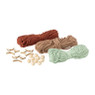 DIY macrame kersthangers - set van 3