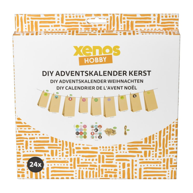 DIY adventskalender kerst - papier