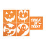 Pompoen stencils - oranje - set van 5