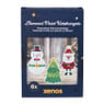 Kersthangers diamond paiting DIY - set van 6
