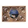 Transparante kerstbal - ø8 cm - set van 6