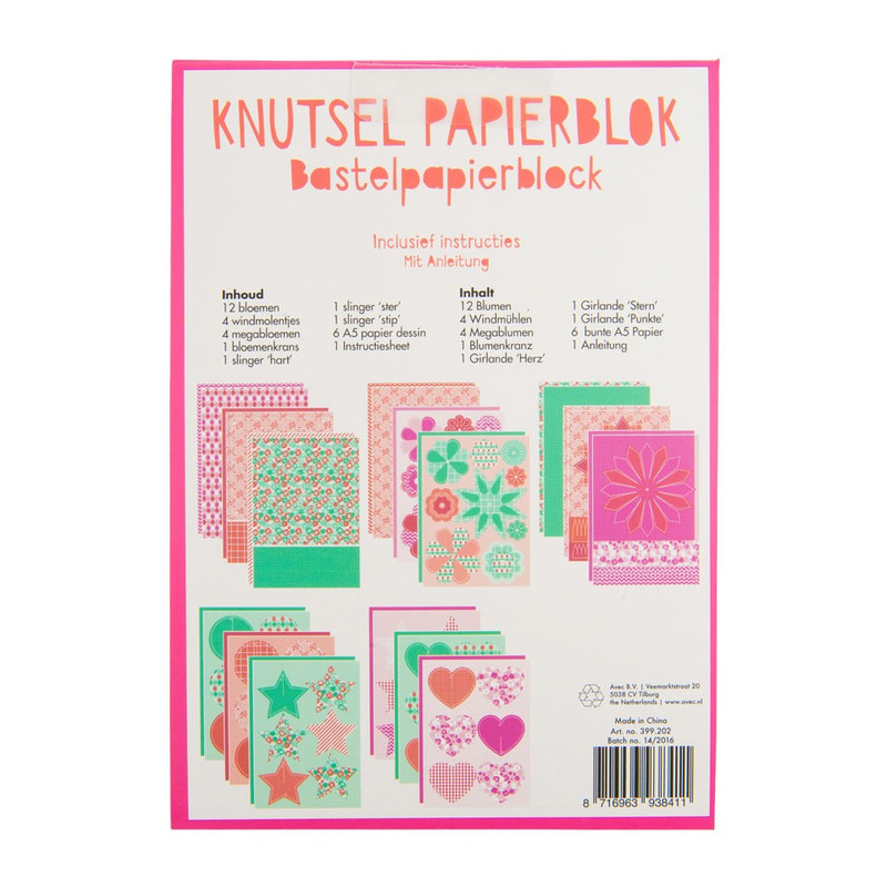 Papierblok glitter