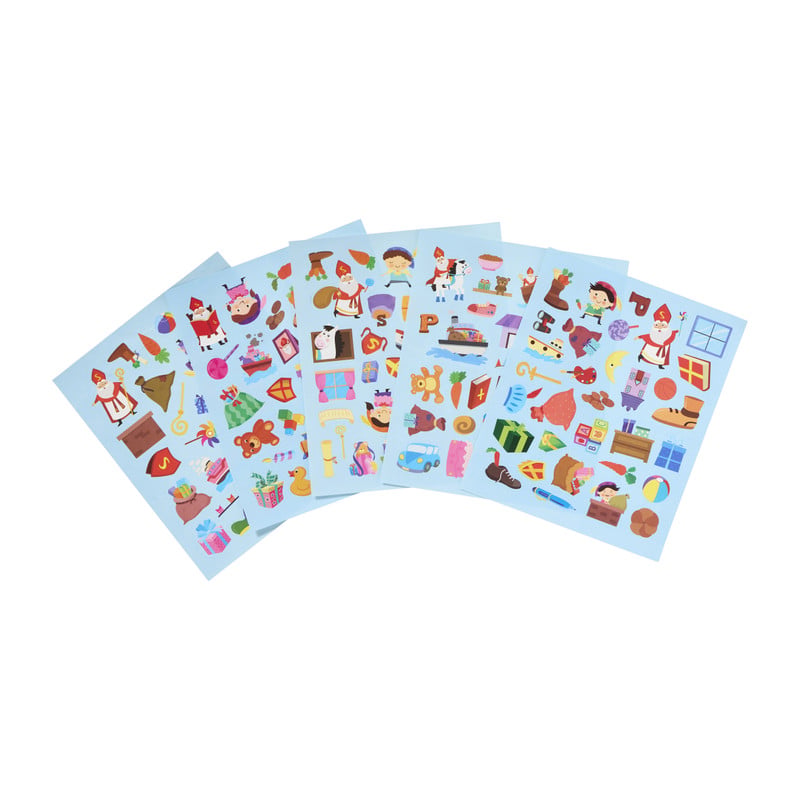 Sint stickers - multikleur - set van 150