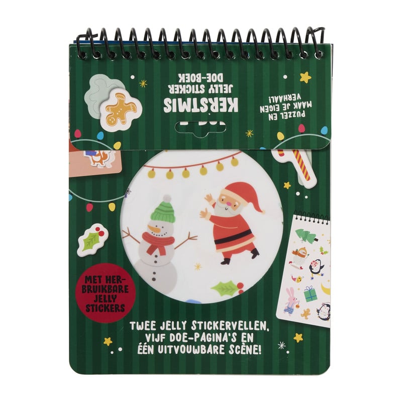 Jelly doe-stickerboek - kerst - 5 pagina's 