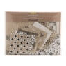 Papierset handmade India - goud/zilver - 32-delig