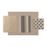 Papierset handmade India - goud/zilver - 32-delig