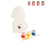 Kerstdeco verfset met led lampje - diverse varianten