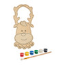 Kerstdeco verfset - diverse varianten - 14x29 cm 