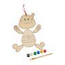Kerstdeco verfset - diverse varianten - 25x34 cm 