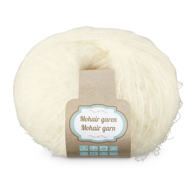 Mohair garen - crème