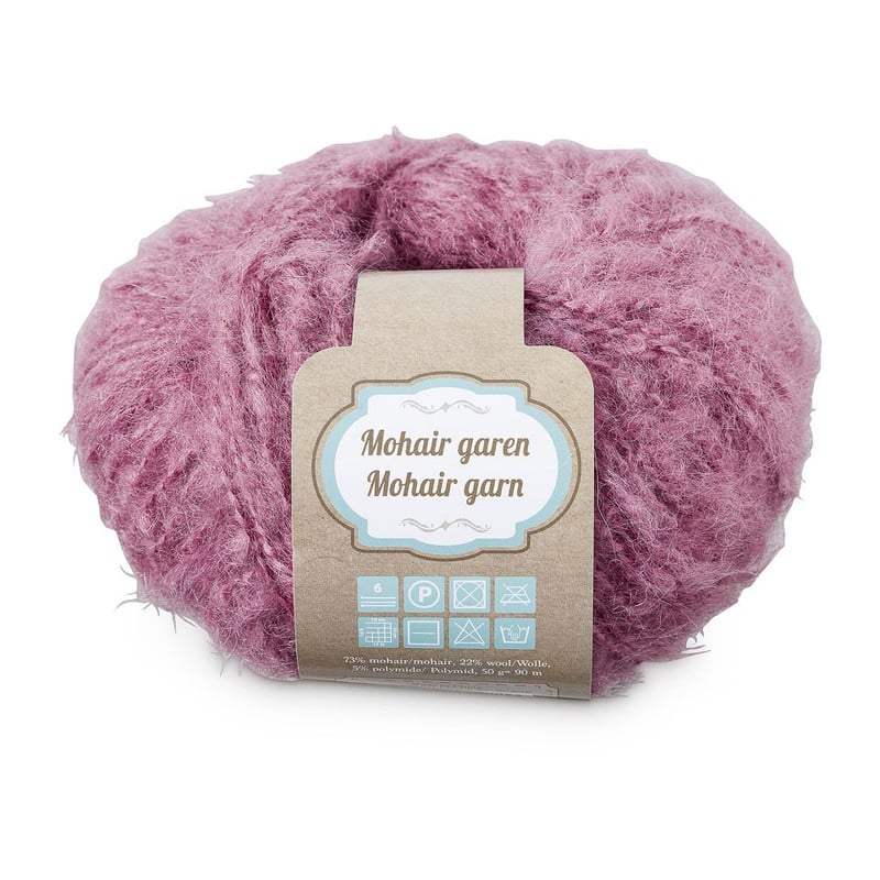 Mohair garen - roze