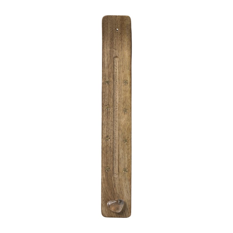 Wierook plank berg kristal - bruin/transparant - 0.3x30x7 cm