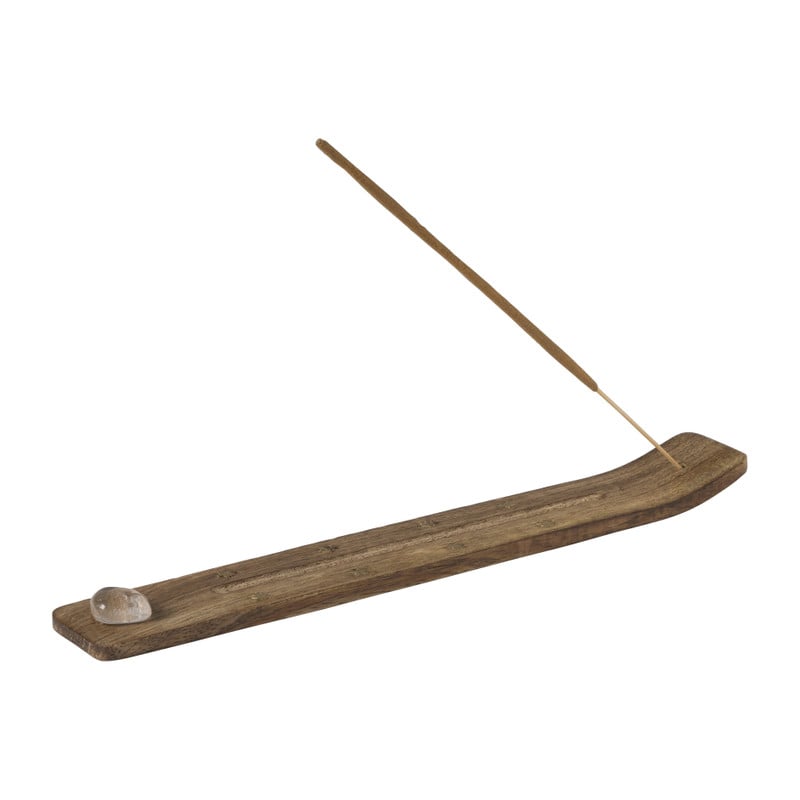 Wierook plank berg kristal - bruin/transparant - 0.3x30x7 cm
