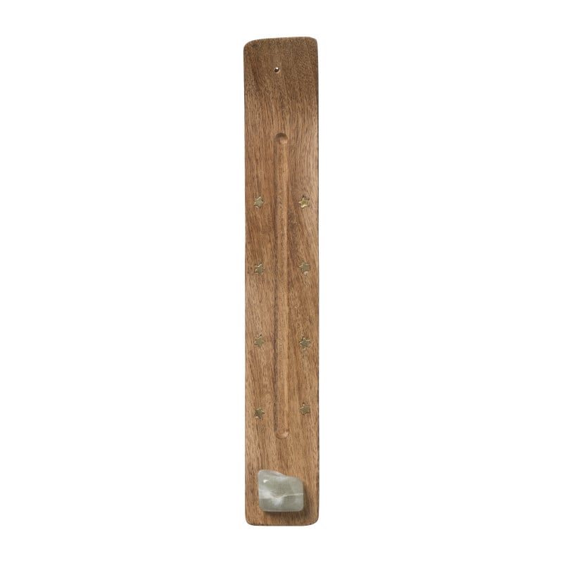 Wierook plank aventurijn - bruin/groen - 0.3x30x7 cm