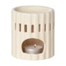 Oliebrander streep - beige - ø8.5x9 cm