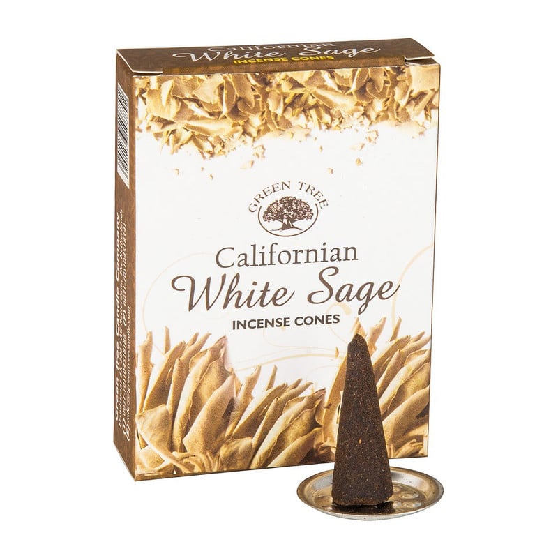 Wierookkegeltjes Californian White Sage - set van 10