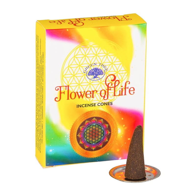 Wierookkegeltjes Flower Of Life - 10 stuks