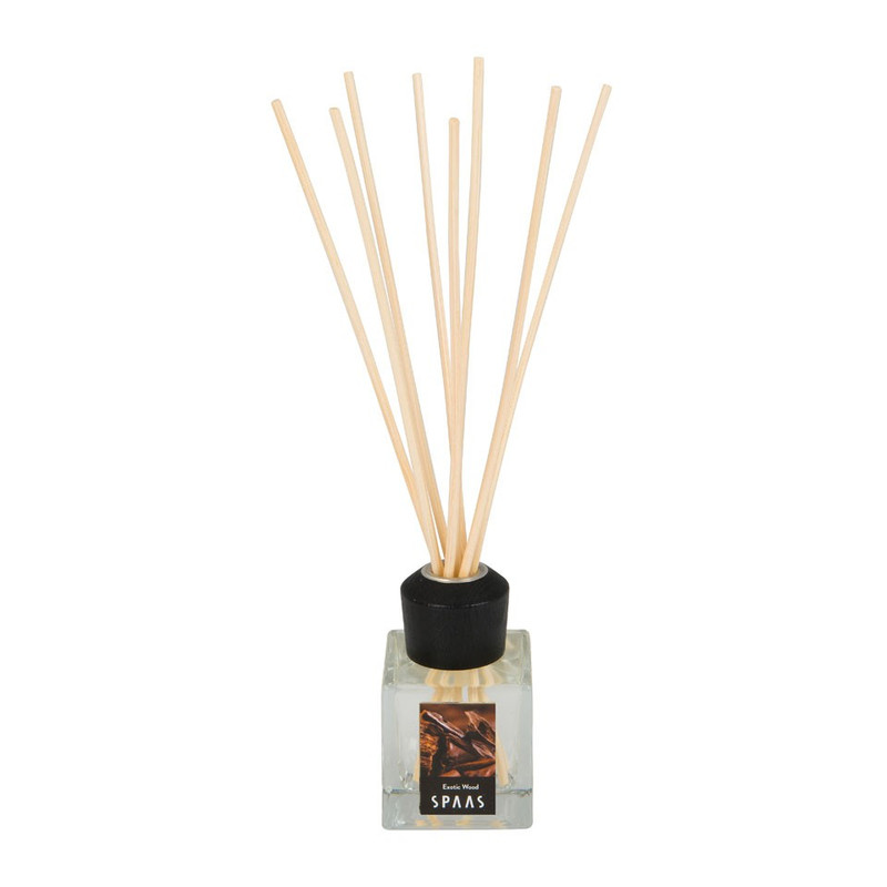 Spaas diffuser/geurstokjes - Exotic Wood - 50 ml