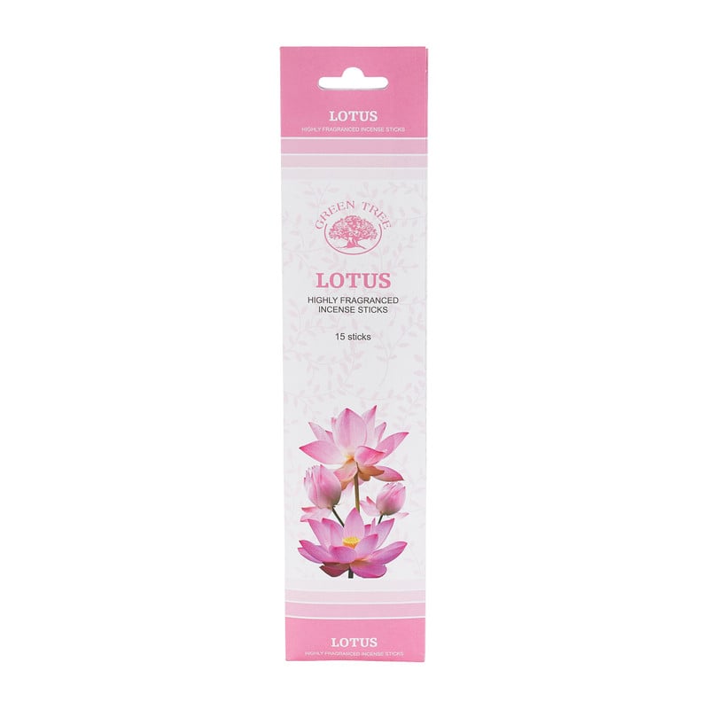 Wierooksticks Green Tree - lotus - 15 stokjes