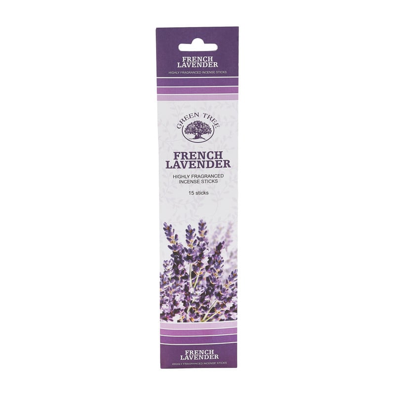 Wierooksticks Green Tree - french lavender - 15 stokjes 