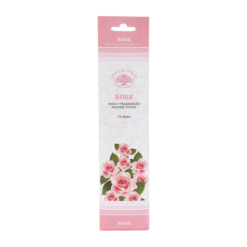 Wierooksticks Green Tree - rose - 15 stokjes