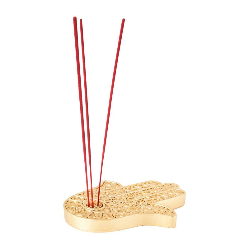 Wierook brander hand - goud - 15x2.8x19 cm