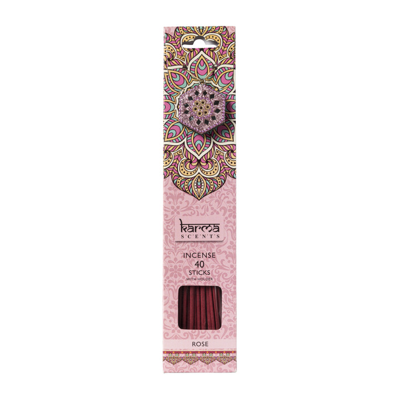 Wierooksticks karma scents - roos - 30 cm 