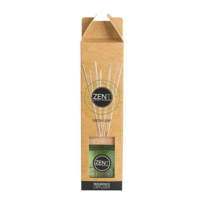 Diffuser met houten dop - 70 ml - fresh leaf