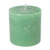 Kaars rustiek - appel groen - ø10x10 cm