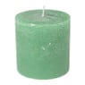 Kaars rustiek - appel groen - ø10x10 cm