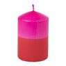 Kleine dip-dye kaars - diverse varianten - ø6.5x10 cm