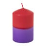 Kleine dip-dye kaars - diverse varianten - ø6.5x10 cm