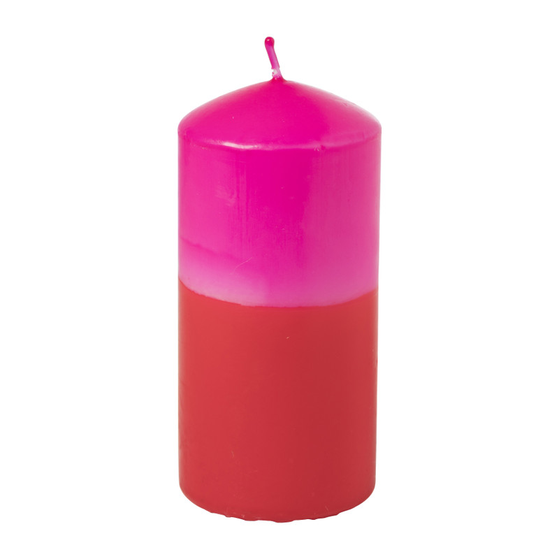 Grote dip-dye kaars - diverse varianten - ø6.5x14 cm