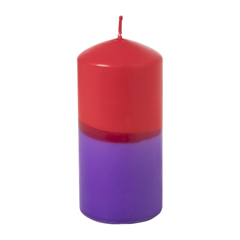 Grote dip-dye kaars - diverse varianten - ø6.5x14 cm