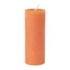 Kaars rustiek - oranje - ø7x18 cm