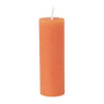 Kaars rustiek - oranje - ø5x15 cm