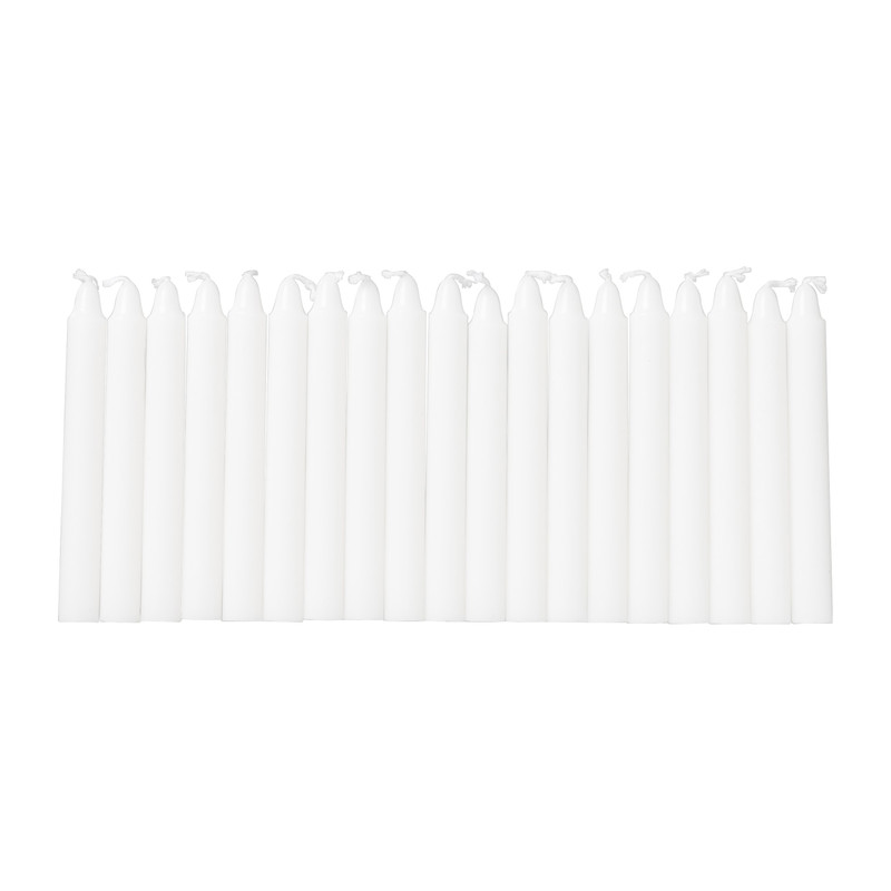 Dinerkaarsjes smal - set van 20 - 10 cm